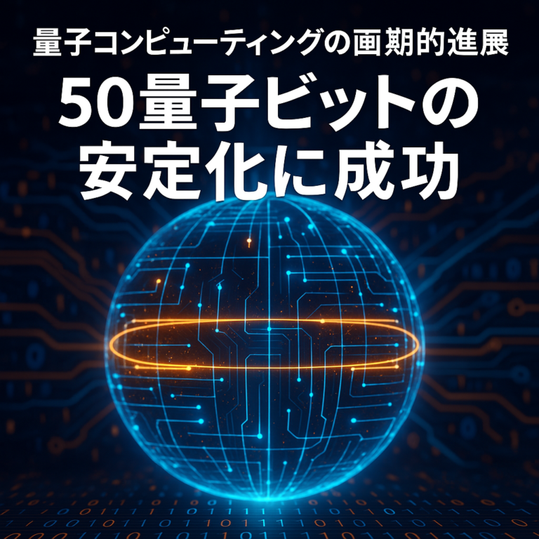量子コンピューティングの画期的進展：50量子ビットの安定化に成功